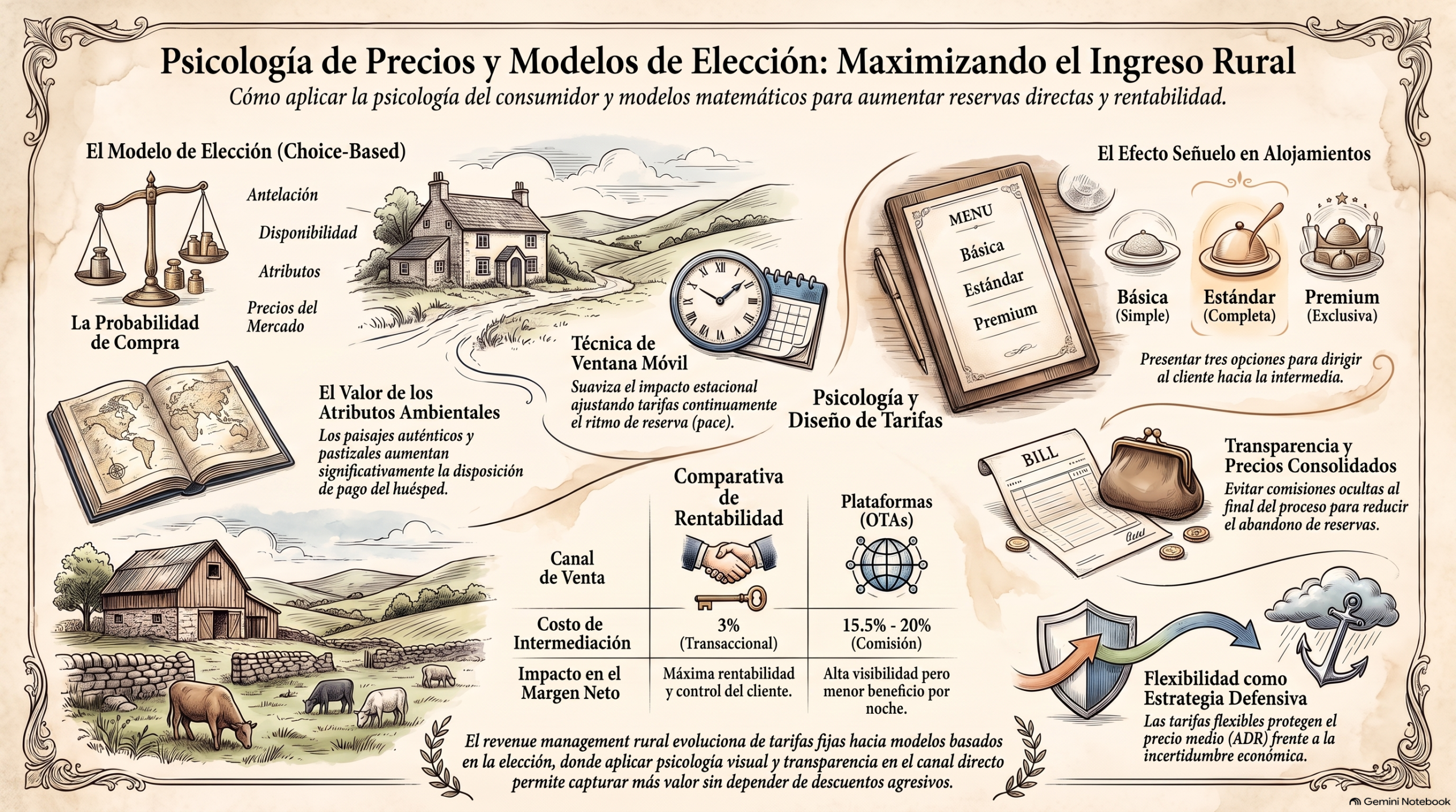 La psicología de los precios: Modelos de elección y cómo influyen en el huésped rural
